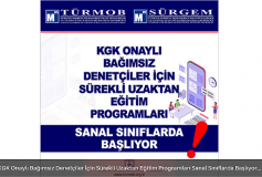 Kgk Onaylı Bağımsız Denetçiler İçin Sürekli Uzaktan Eğitim Programları Sanal Sınıflarda Başlıyor