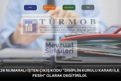 26 Numaralı İşten Çıkış Kodu ''disiplin Kurulu Kararı İle Fesih'' Olarak Değiştirildi.