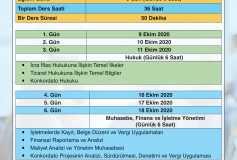 2020/1.dönem Konkordato Komiserliği Temel Eğitimi Başvurulari