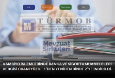 Kambiyo İşlemlerinde Banka Ve Sigorta Muameleleri Vergisi Oranı Yüzde 1'den Yeniden Binde 2'ye İndirildi.